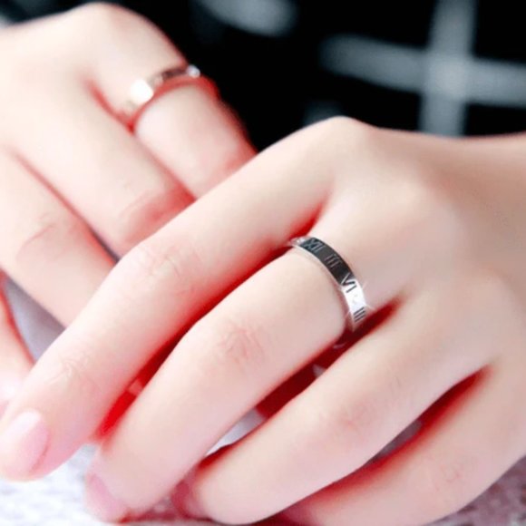 Roman Numeral Ring - Engraved Ring - Custom Ring Custom Roman Numeral Ring - Rin - Picture 3 of 7